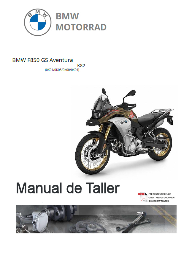manual de taller - servicio BMW f 850 gs adventure descarga gratis